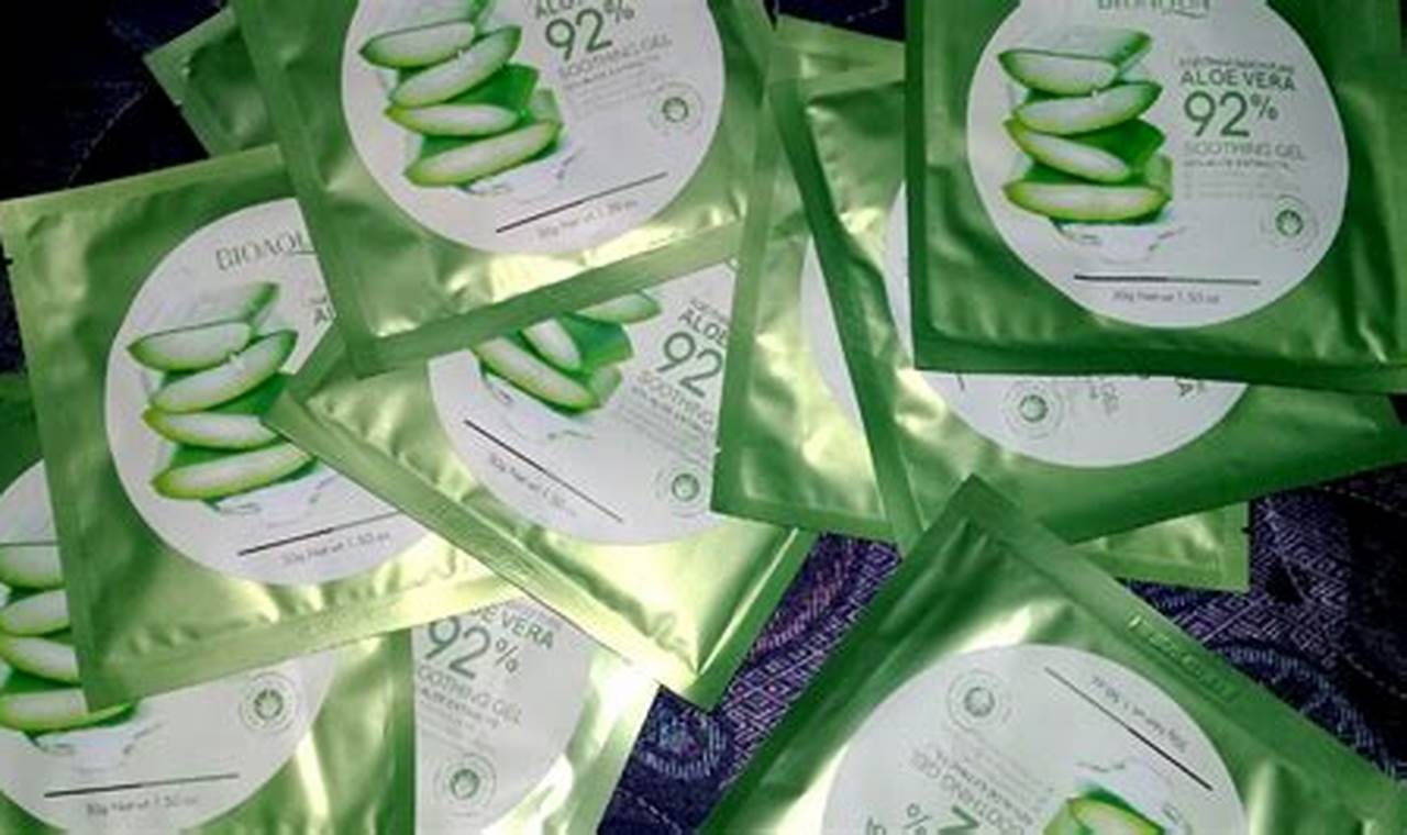 6 Manfaat Sheet Mask Aloe Vera Menarik yang Menanti Anda