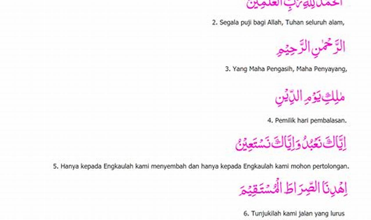 Temukan Manfaat Dahsyat Surat Al Fatihah Untuk Pengasihan