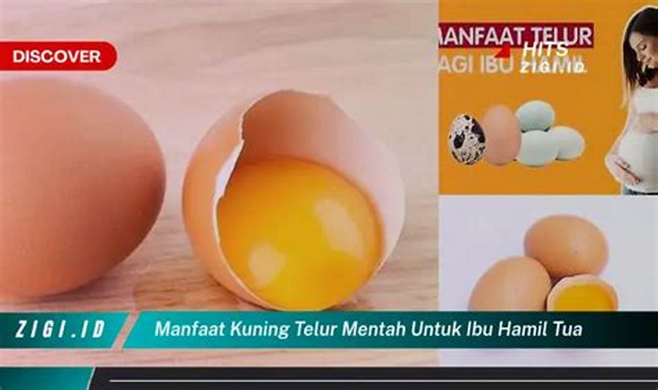 Temukan Khasiat Kuning Telur Mentah untuk Ibu Hamil Tua, Informatif dan Menarik!