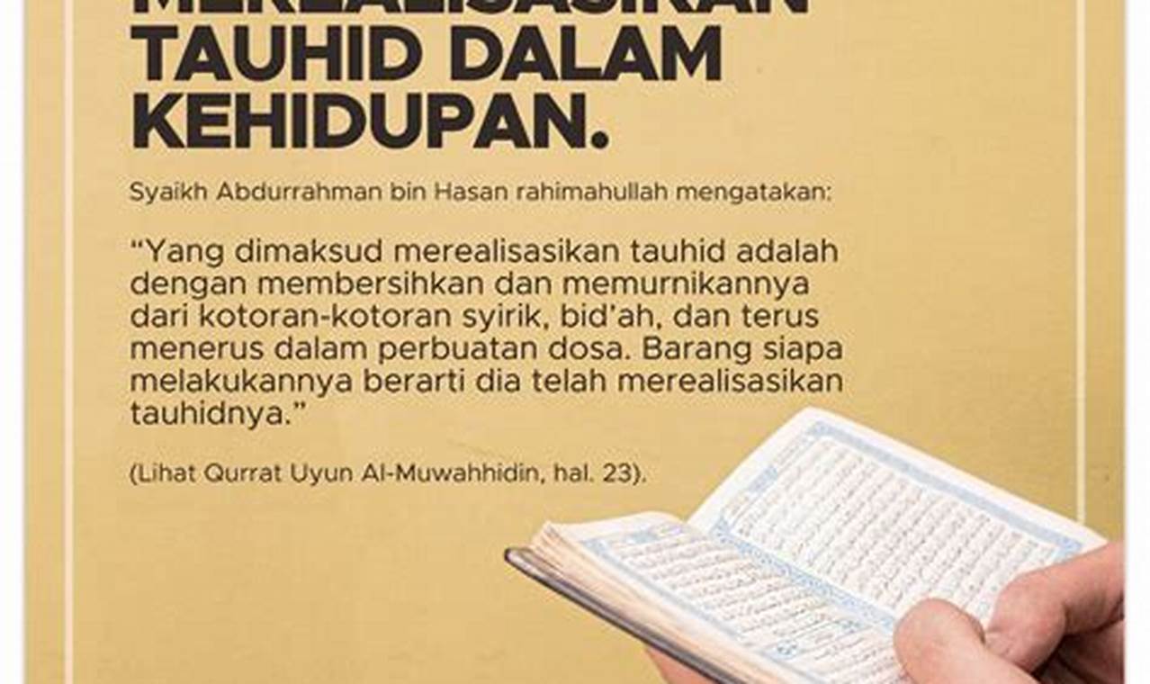 temukan hikmah tauhid dalam kehidupan sehari-hari yang mengasyikkan