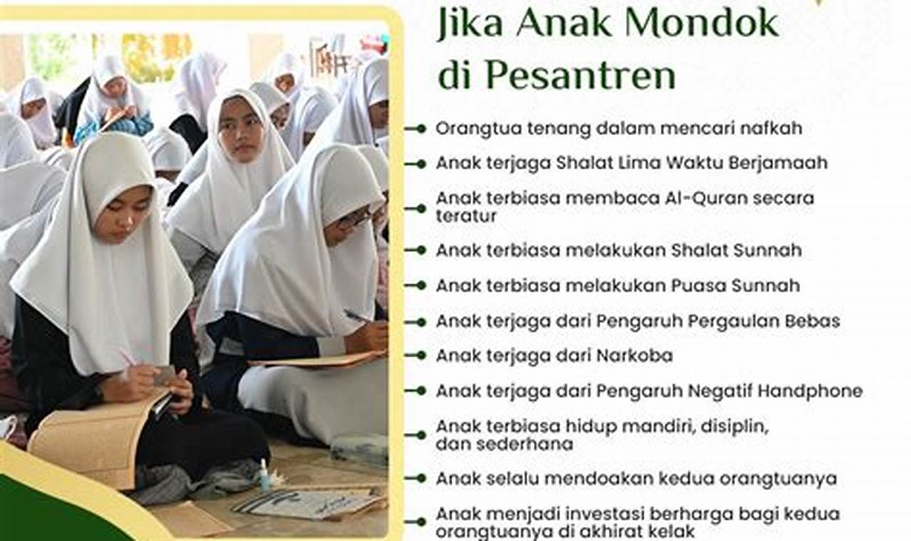 Ungkap 1001 Manfaat Mondok, Yang Jarang Diketahui